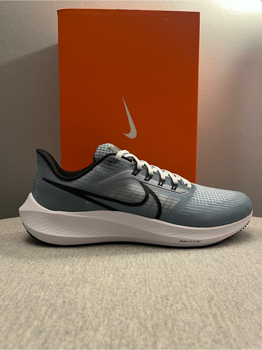 Nike Air Zoom Pegasus 39 Ashen Slate Black Running Men's Shoe Size 12 DH4071-401 - Picture 2 of 11